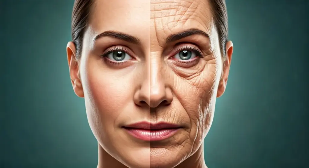 Young skin vs. old skin