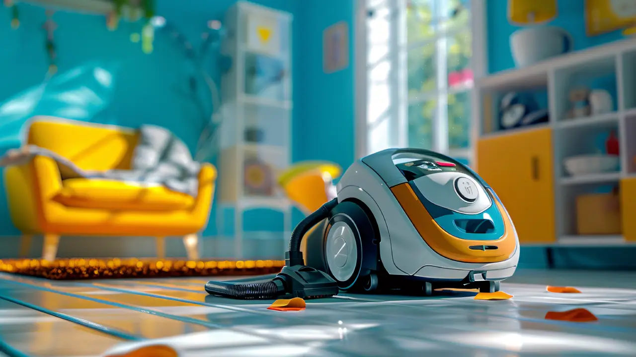 vacuum cleaner tackling heavily soiled floor