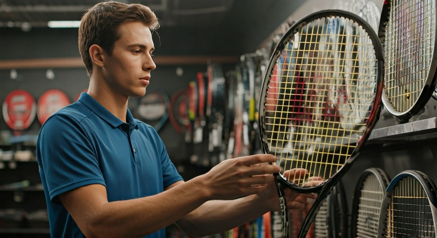 Beginner choosing tennis racket
